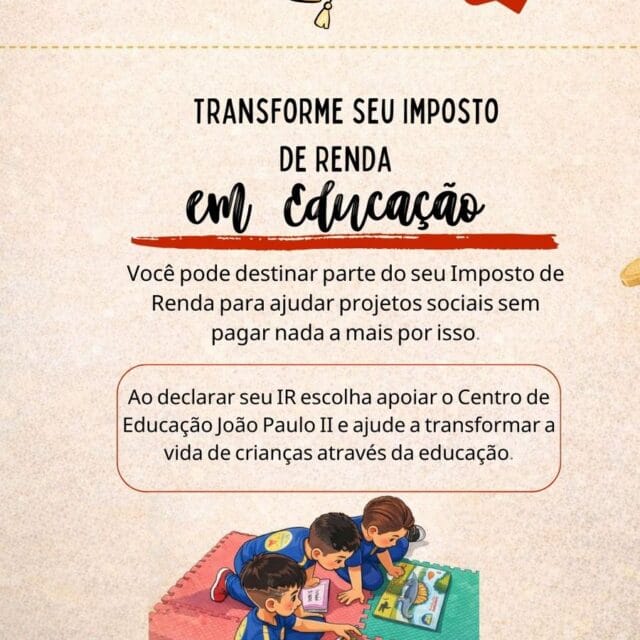 Até 30/05/2026 é possível destinar parte de seu IR a pagar ou restituir